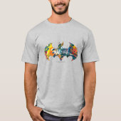 Batman Logo Neon/80s Graffiti T-shirt (Voorkant)