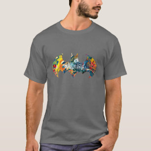 Batman Logo Neon/80s Graffiti T-shirt