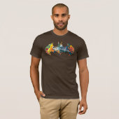 Batman Logo Neon/80s Graffiti T-shirt (Voorkant volledig)