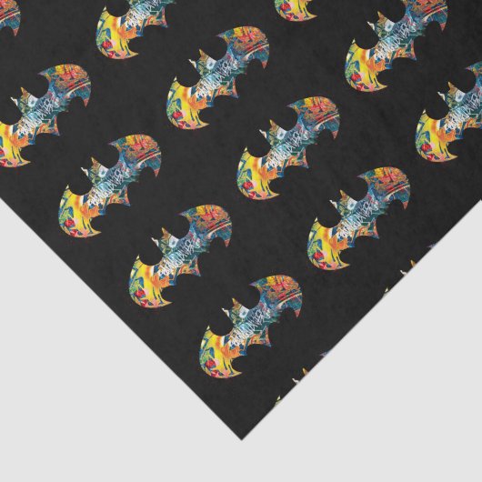 Batman Logo Neon/80s Graffiti Tissuepapier (Detail)