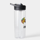 Batman Logo Neon 80's Graffiti Waterfles (Rechts)