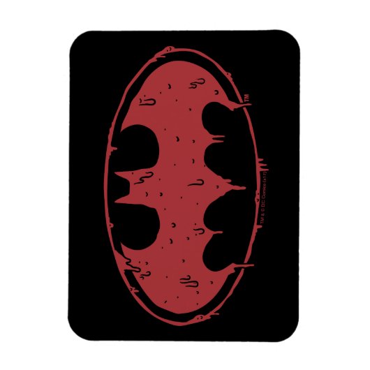 Batman | Logo Oozing Red Bat Magneet (Verticaal)
