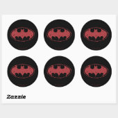 Batman | Logo Oozing Red Bat Ronde Sticker (Vel)