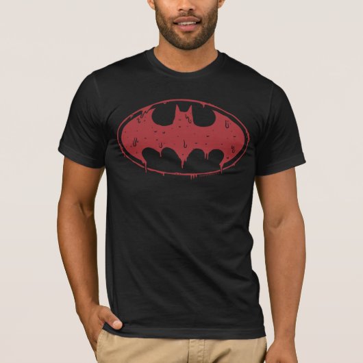 Batman | Logo Oozing Red Bat T-shirt (Voorkant)