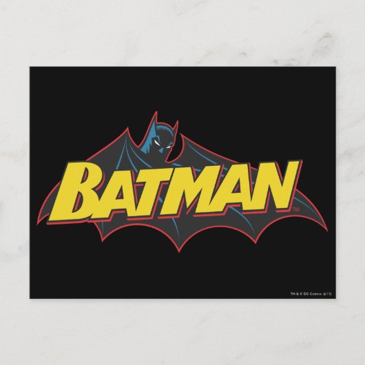 Batman | Logo oude school Briefkaart (Voorkant)