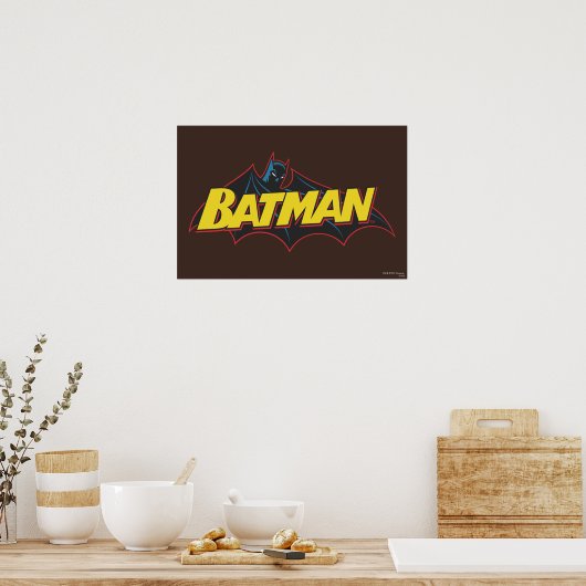 Batman | Logo oude school Poster (Keuken)