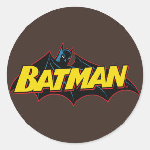 Batman Logo oude school Ronde Sticker