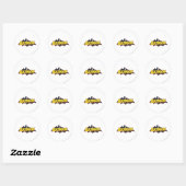 Batman | Logo oude school Ronde Sticker (Vel)