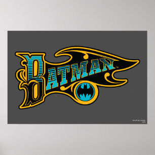 Batman    Logo Turquoise Poster