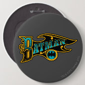 Batman | Logo Turquoise Ronde Button 6,0 Cm (Voorkant /achterkant)
