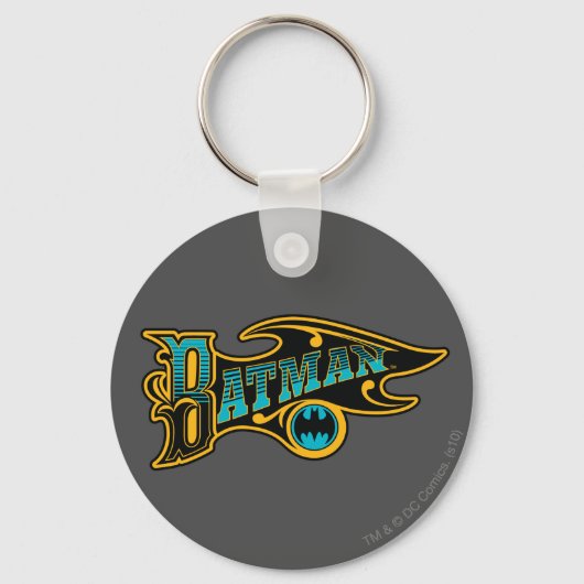 Batman |  Logo Turquoise Sleutelhanger (Voorkant)