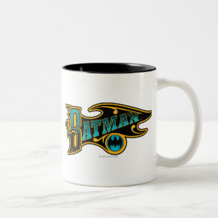 Batman    Logo Turquoise Tweekleurige Koffiemok