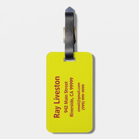 Batman | Logo van de oude school Bagagelabel (Achterkant verticaal)