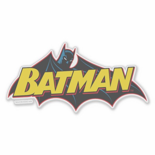 Batman | Logo van de oude school Sticker (Voorkant)