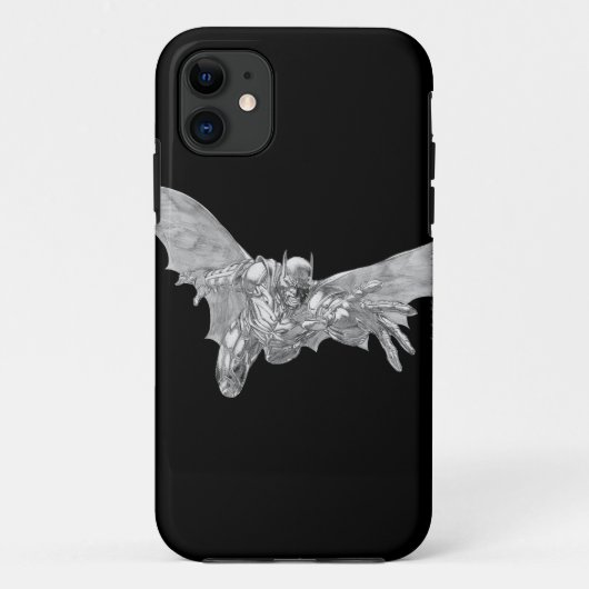 Batman Lunging Forward Tekening 2 Case-Mate iPhone Case (Achterkant)