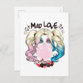 Batman | Mad Love Harley Quinn kauwgom Briefkaart (Voorkant / Achterkant)