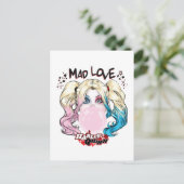 Batman | Mad Love Harley Quinn kauwgom Briefkaart (Staand voorkant)