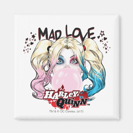 Batman | Mad Love Harley Quinn kauwgom Magneet (Voorkant)