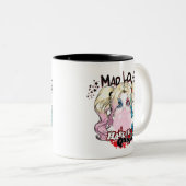 Batman | Mad Love Harley Quinn kauwgom Tweekleurige Koffiemok (Voorkant rechts)