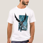 Batman met achtergrond stad t-shirt (Voorkant)