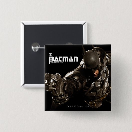 Batman met Batclaw Vierkante Button 5,1 Cm (Voorkant /achterkant)