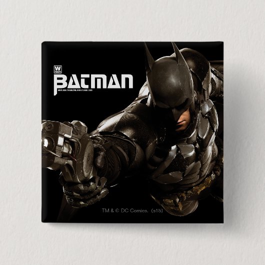 Batman met Batclaw Vierkante Button 5,1 Cm (Voorkant)