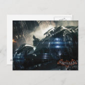 Batman met Batmobile in de regen Briefkaart (Voorkant / Achterkant)