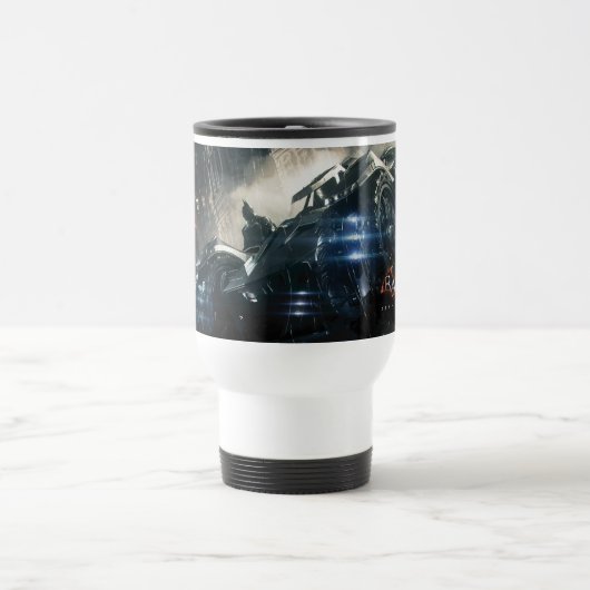 Batman met Batmobile in de regen Reisbeker (Center)