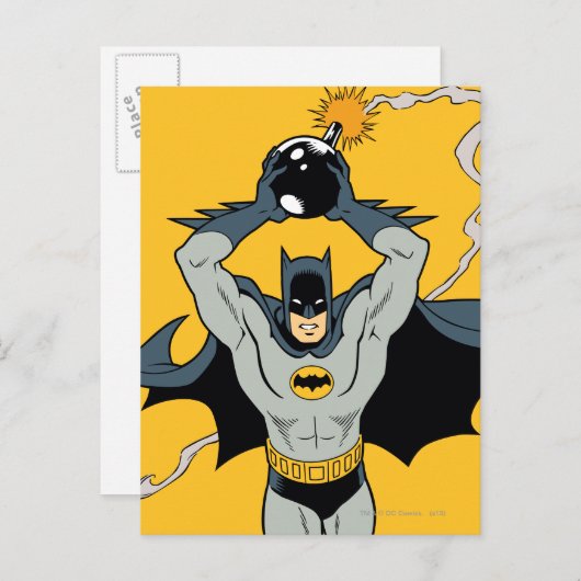 Batman met Bomb Briefkaart (Voorkant / Achterkant)