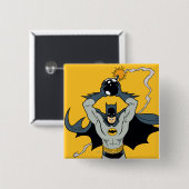 Batman met Bomb Vierkante Button 5,1 Cm (Voorkant /achterkant)