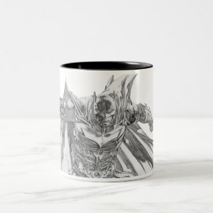 Batman met cape Drawing Tweekleurige Koffiemok
