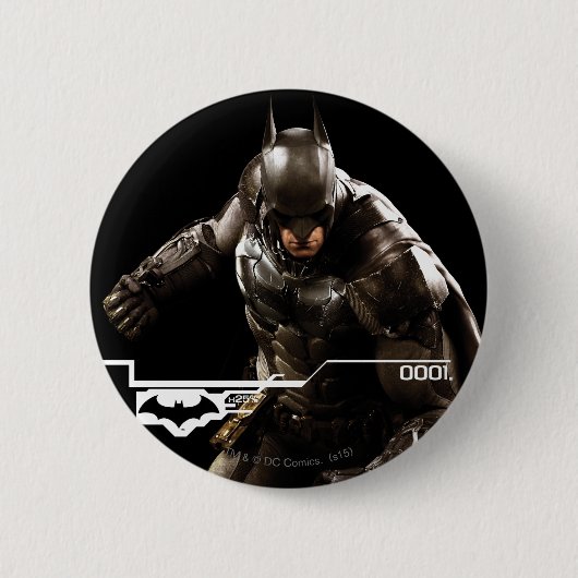 Batman met Cape Ronde Button 5,7 Cm (Voorkant)