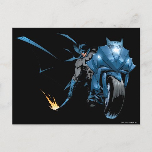 Batman met cyclus briefkaart (Voorkant)
