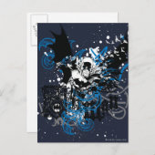 Batman met Knotwork Collage Briefkaart (Voorkant / Achterkant)