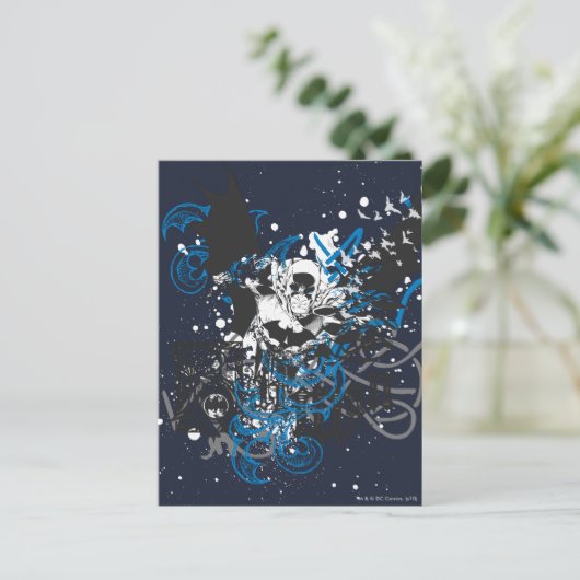 Batman met Knotwork Collage Briefkaart (Staand voorkant)