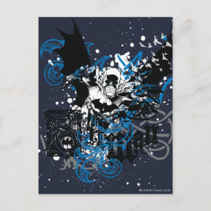 Batman met Knotwork Collage Briefkaart
