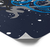 Batman met Knotwork Collage Poster (Hoek)