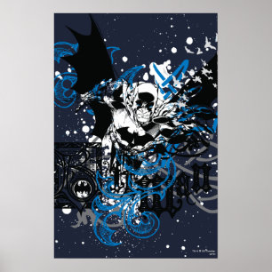 Batman met Knotwork Collage Poster