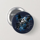 Batman met Knotwork Collage Ronde Button 5,7 Cm (Voorkant /achterkant)