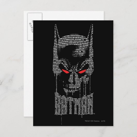 Batman met mantra briefkaart (Voorkant / Achterkant)