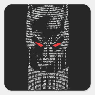 Batman met mantra vierkante sticker