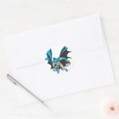 Batman met Rope Ronde Sticker (Envelop)