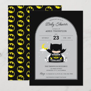 Batman - Moon and Stars Baby shower Kaart