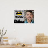 Batman | Naam en foto toevoegen Verjaardagsteken Poster (Keuken)
