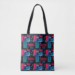 Batman   Naughty of Nice Patroon van de vrouw Tote Bag