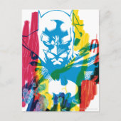 Batman Neon Marker Collage Briefkaart (Voorkant)