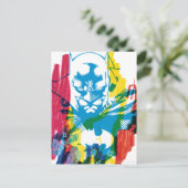 Batman Neon Marker Collage Briefkaart (Staand voorkant)