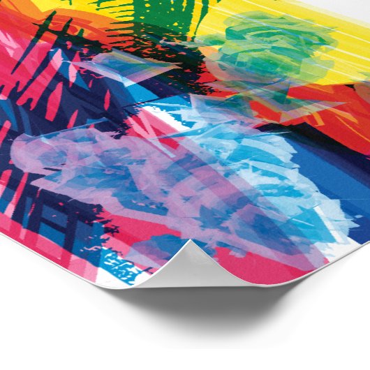 Batman Neon Marker Collage Poster (Hoek)