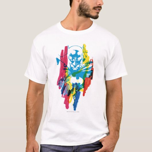 Batman Neon Marker Collage T-shirt (Voorkant)