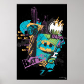 Batman Neon The Dark Knight Collage Poster (Voorkant)